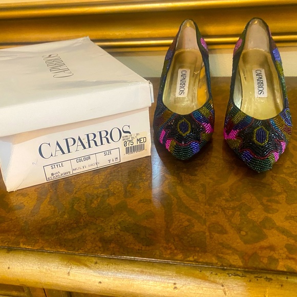 Caparros Starlight Multi Brite heels size 7.5 - Picture 2 of 7